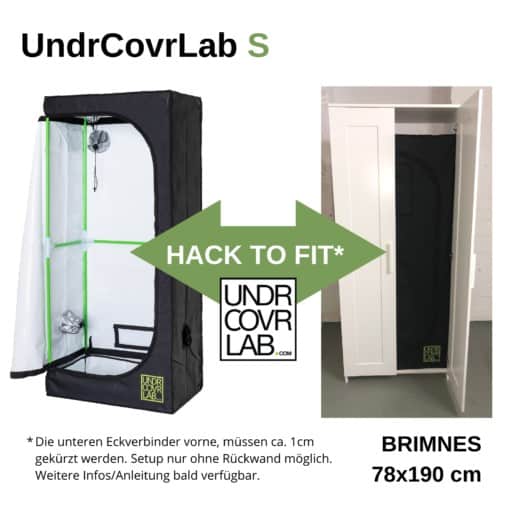 Stealth Grow mit UndrCovrLab S Growzelt im IKEA Brimnes