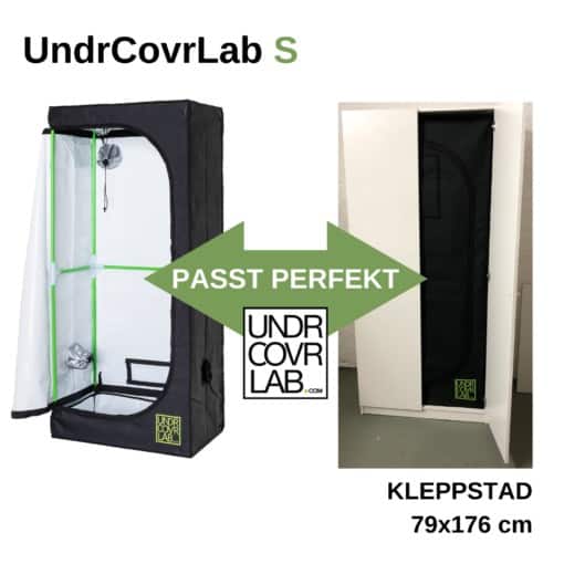 Stealth Grow mit UndrCovrLab S Growzelt im IKEA Kleppstad